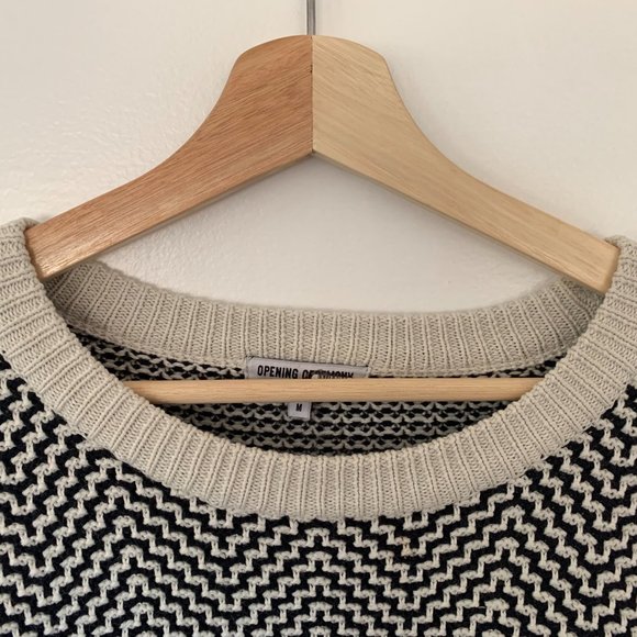 Opening Ceremony Black and White Crew Neck Sweater - Picture 5 of 8